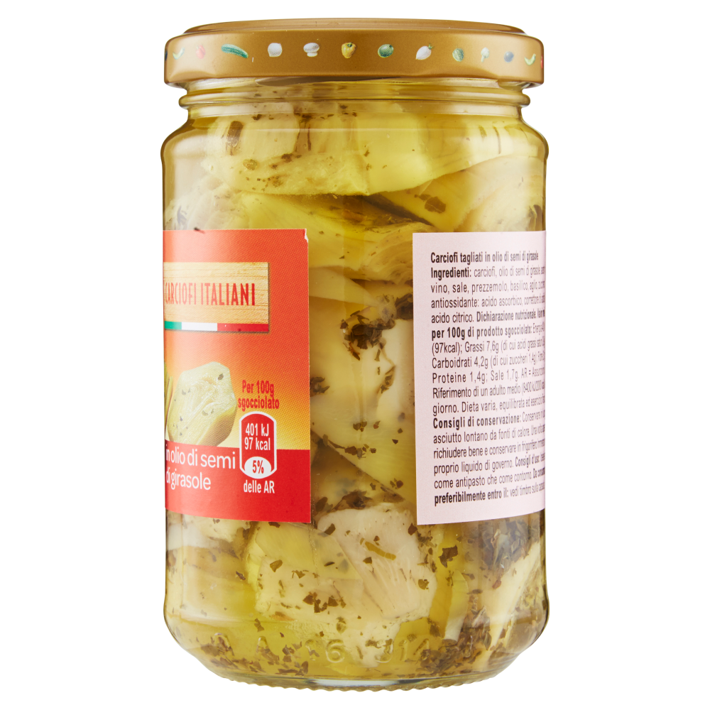 Carrefour Sottolio Carciofi alla Villanella in olio di semi di girasole 290 g