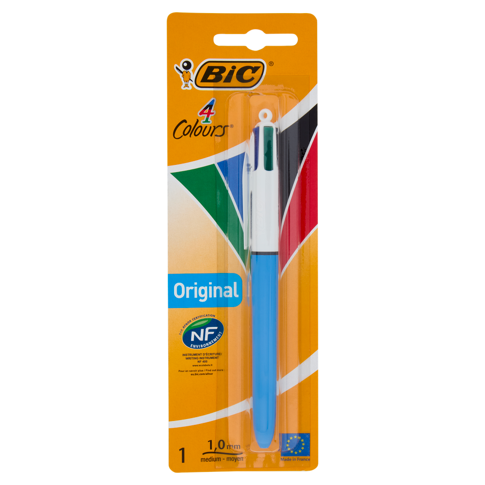 Bic 4 Colours Grip blu, nero, rosso, verde 1,0 mm medium
