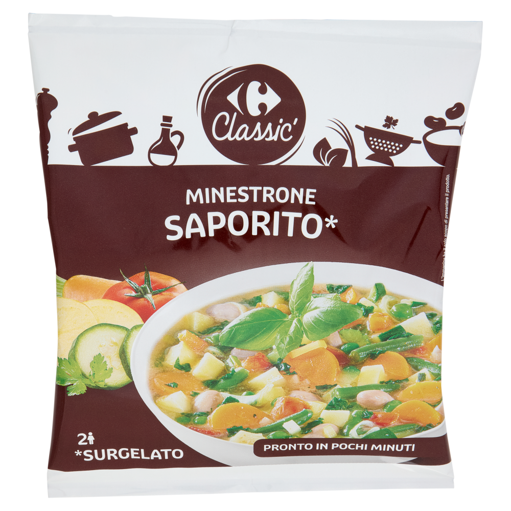 Carrefour Classic Minestrone Saporito* *Surgelato 600 g