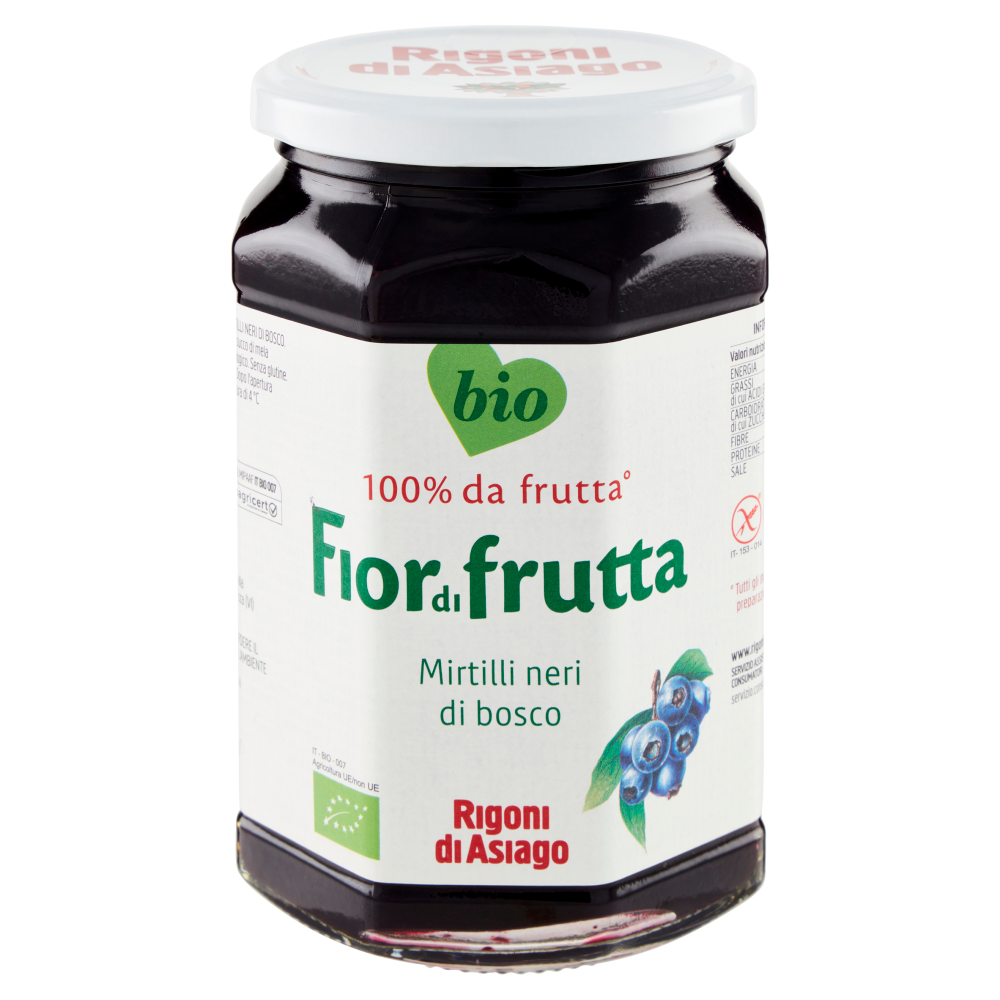 Rigoni di Asiago Fiordifrutta Mirtilli neri di bosco bio 630 g