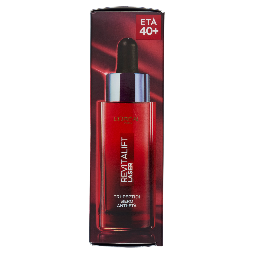 L'Oréal Paris Revitalift Laser Tri-Peptidi Siero Anti-Età con acido ialuronico + vitamina C, 30 ml
