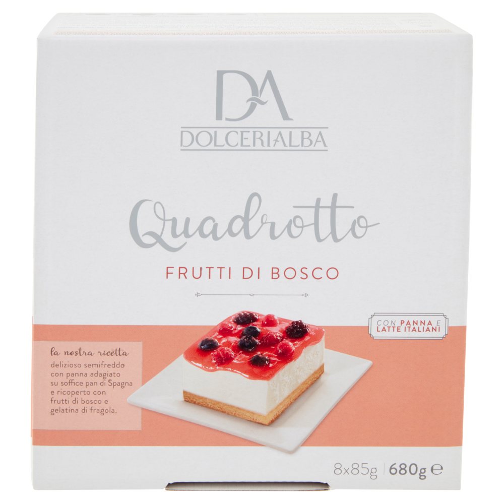 Dolcerialba Quadrotto Frutti di Bosco 2 x 340 g
