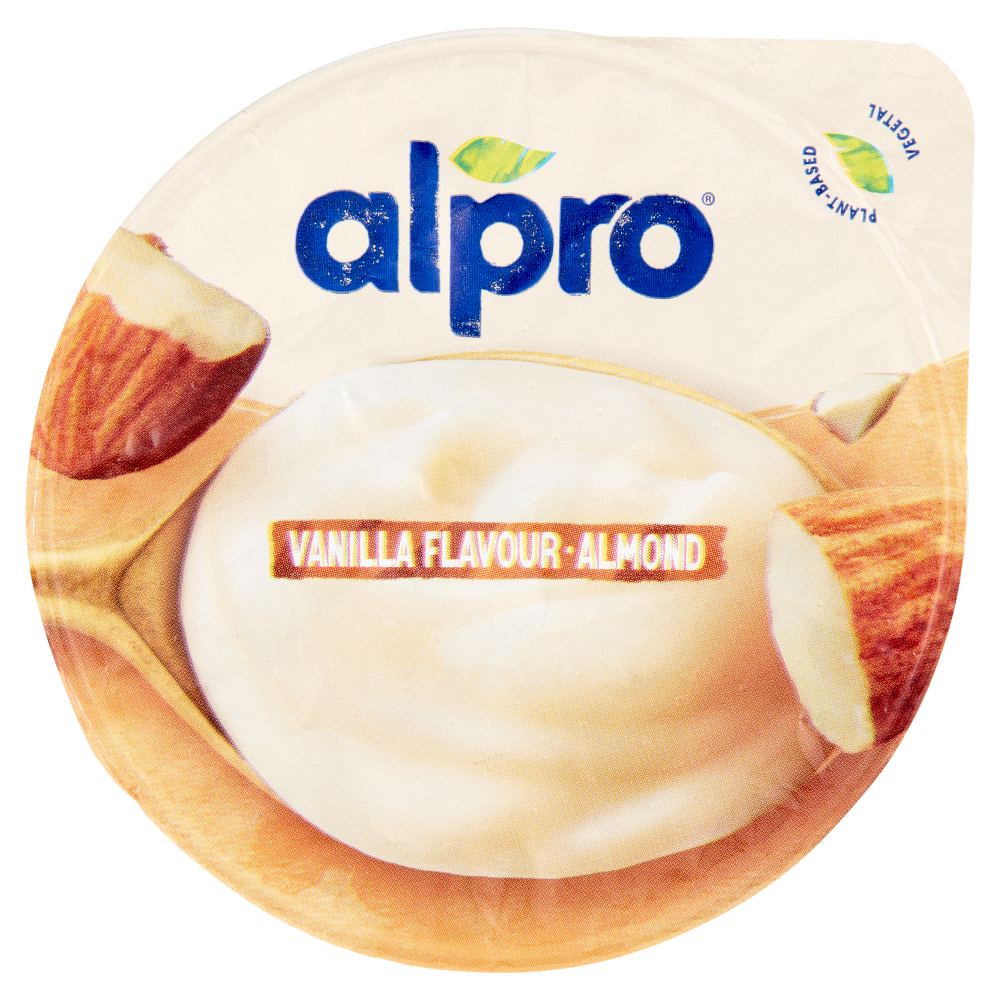 ALPRO Dessert Fresco 100% Vegetale, Gusto Mandorla Vaniglia, Senza Lattosio, Senza Conservanti, 135g