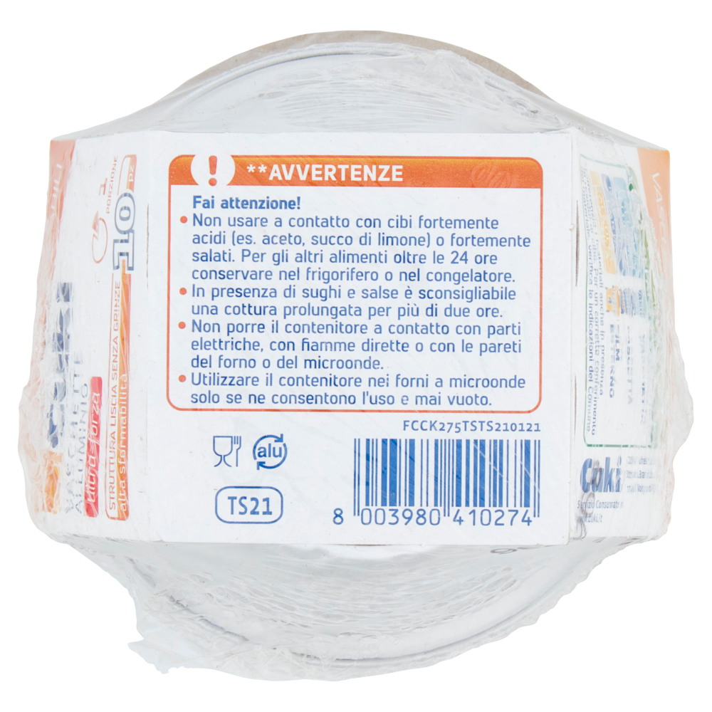 Cuki Cuoce Vaschette Alluminio ultra-forza 8cm 10 pz