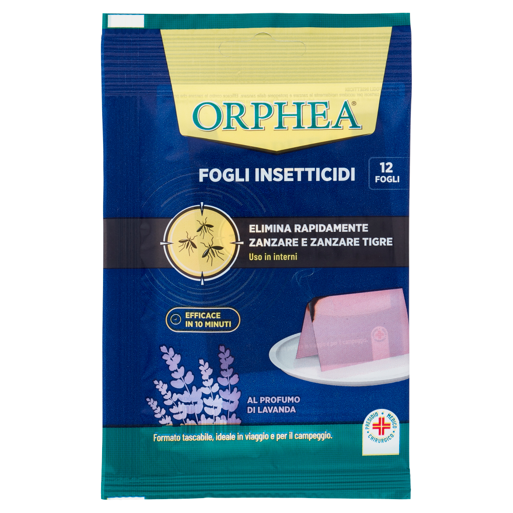 Orphea Fogli Insetticidi 12 pz