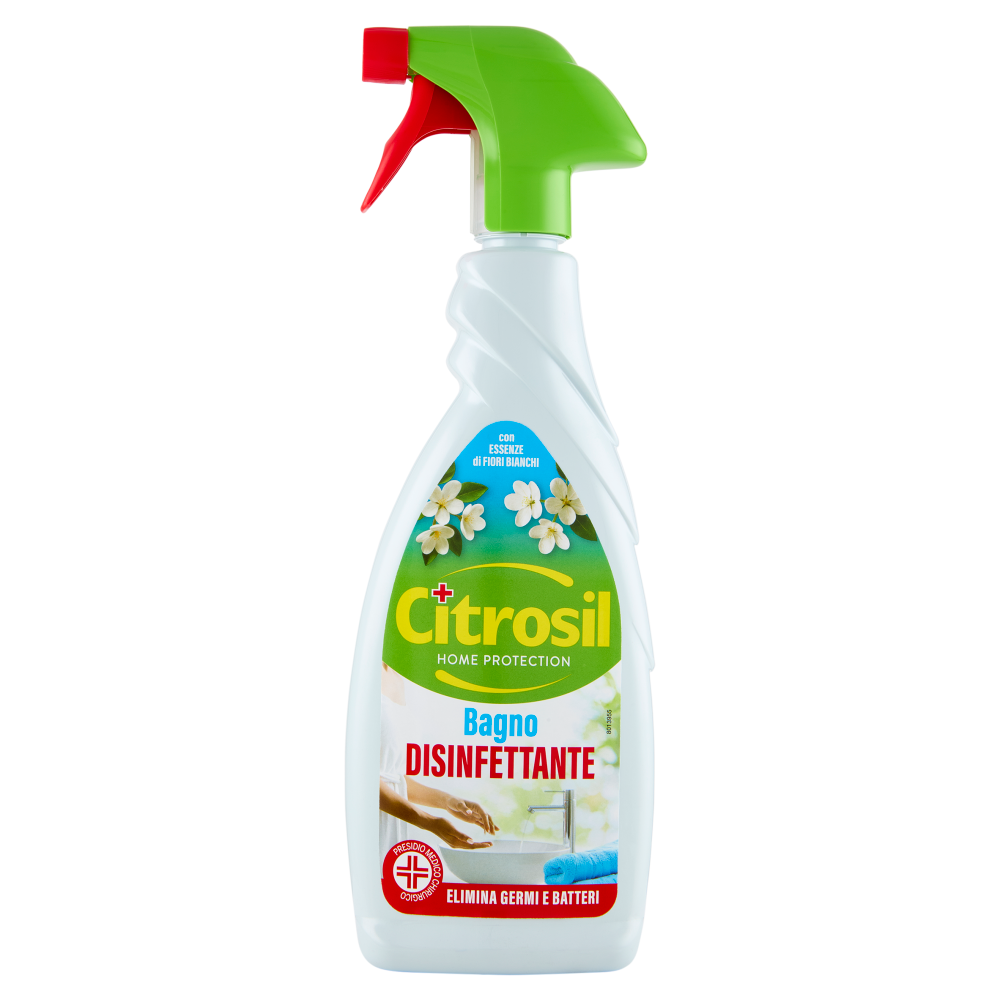 Citrosil Home Protection Bagno Disinfettante con Essenze di Fiori Bianchi 650 ml