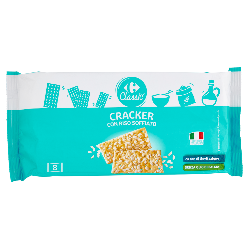 Carrefour Classic Cracker con Riso Soffiato 8 x 37,5 g