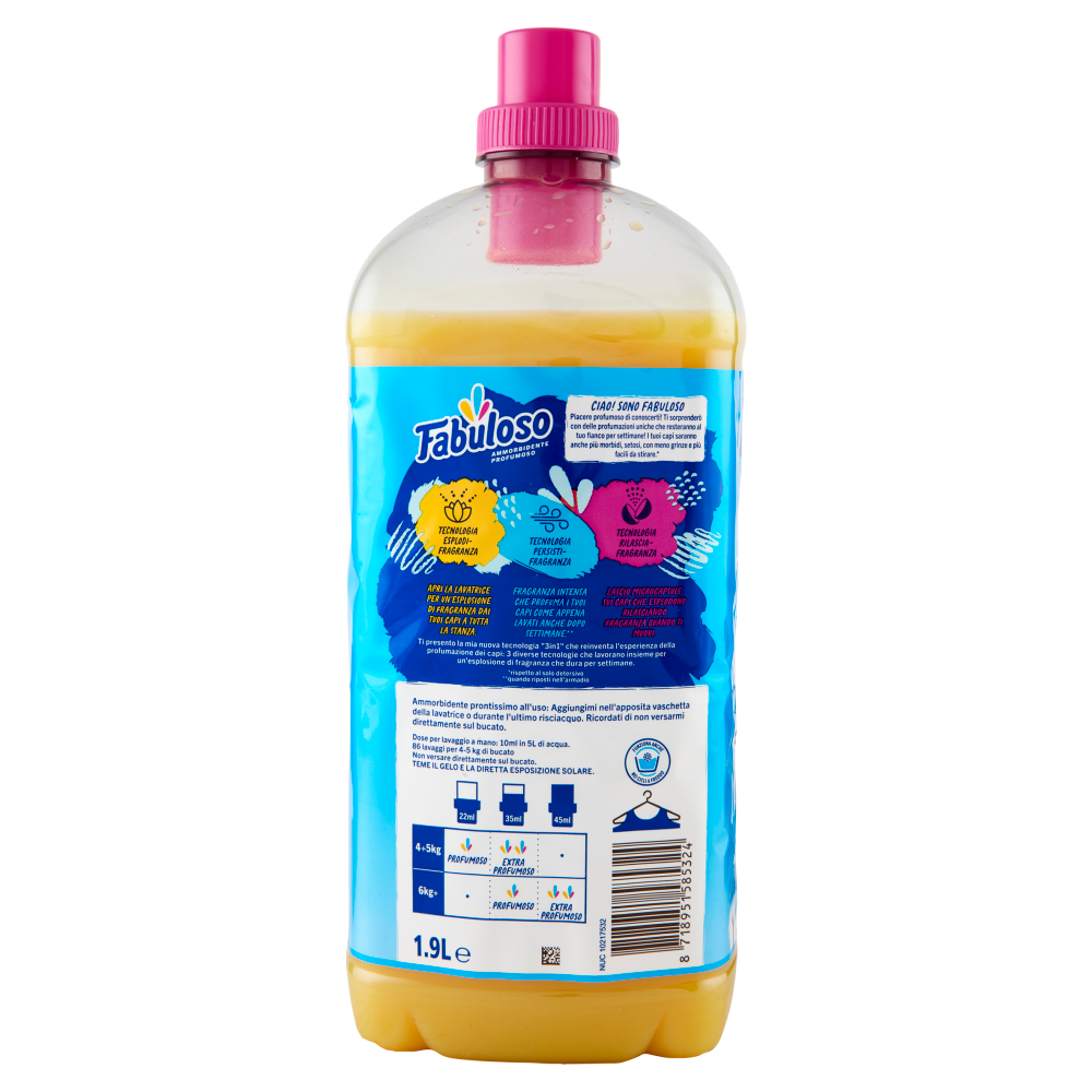 Fabuloso ammorbidente concentrato profumato Vaniglia 1,9 L