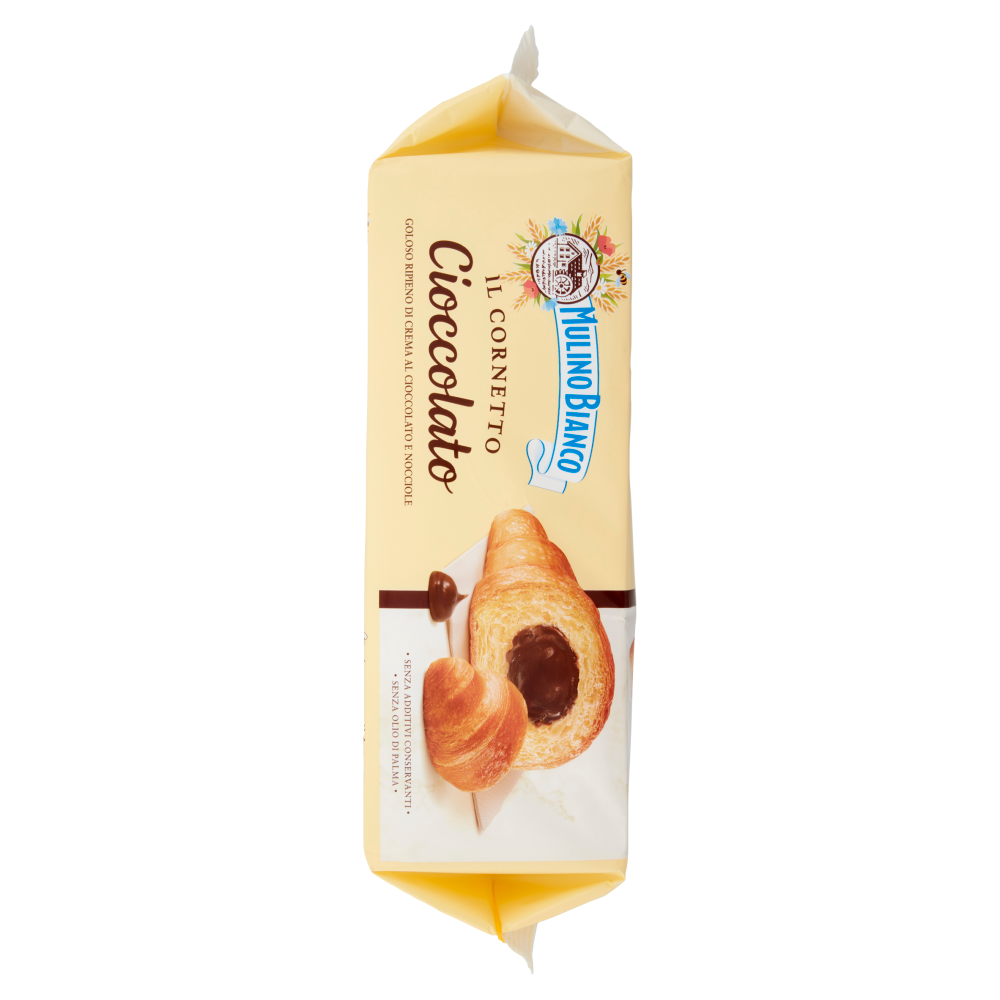 Mulino Bianco Cornetti al Cioccolato Merenda senza Additivi Conservanti 6 pezzi 300g