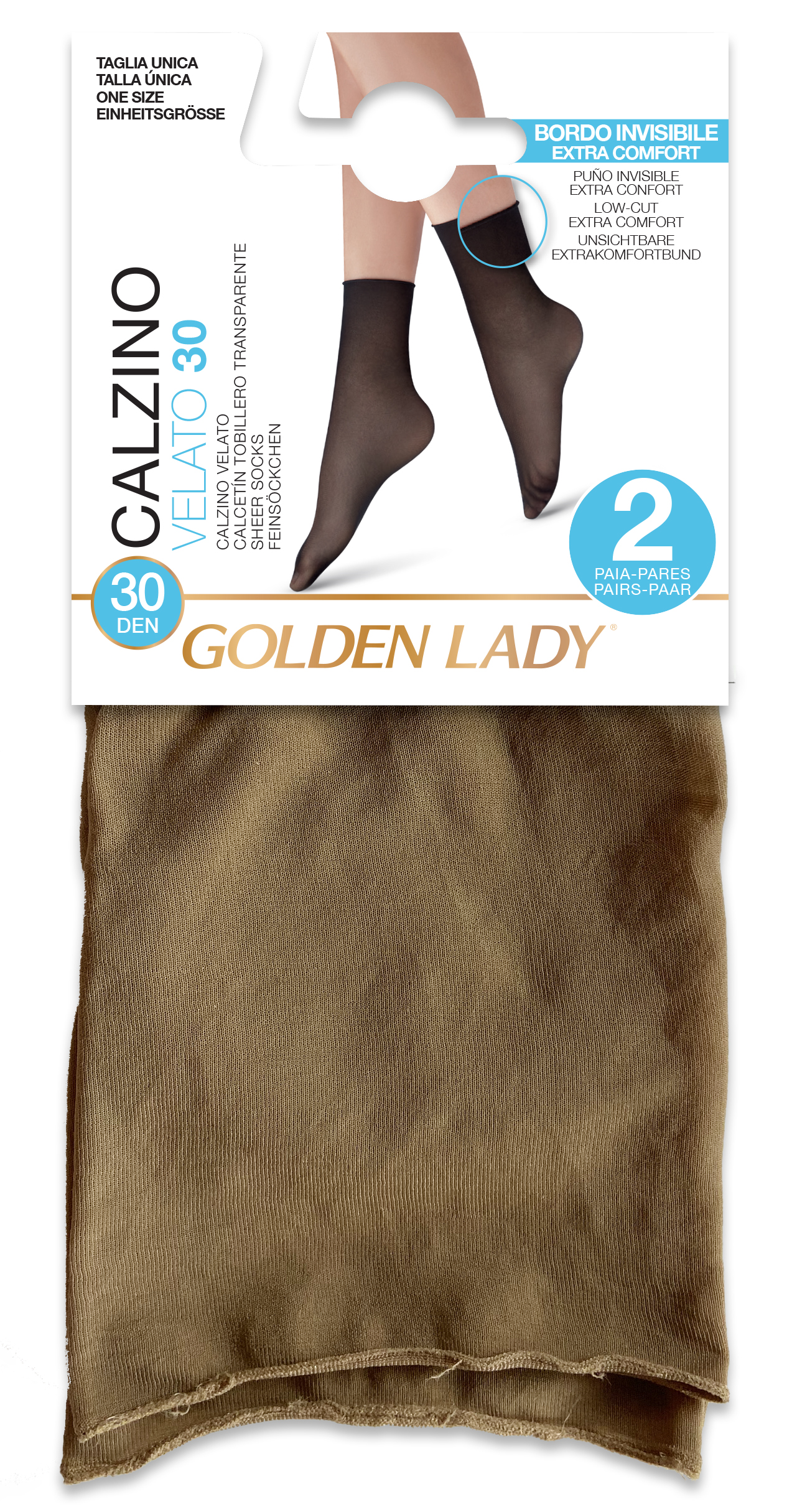 Golden Lady Calzino Velato 30 Taglio Vivo Melon Taglia Unica