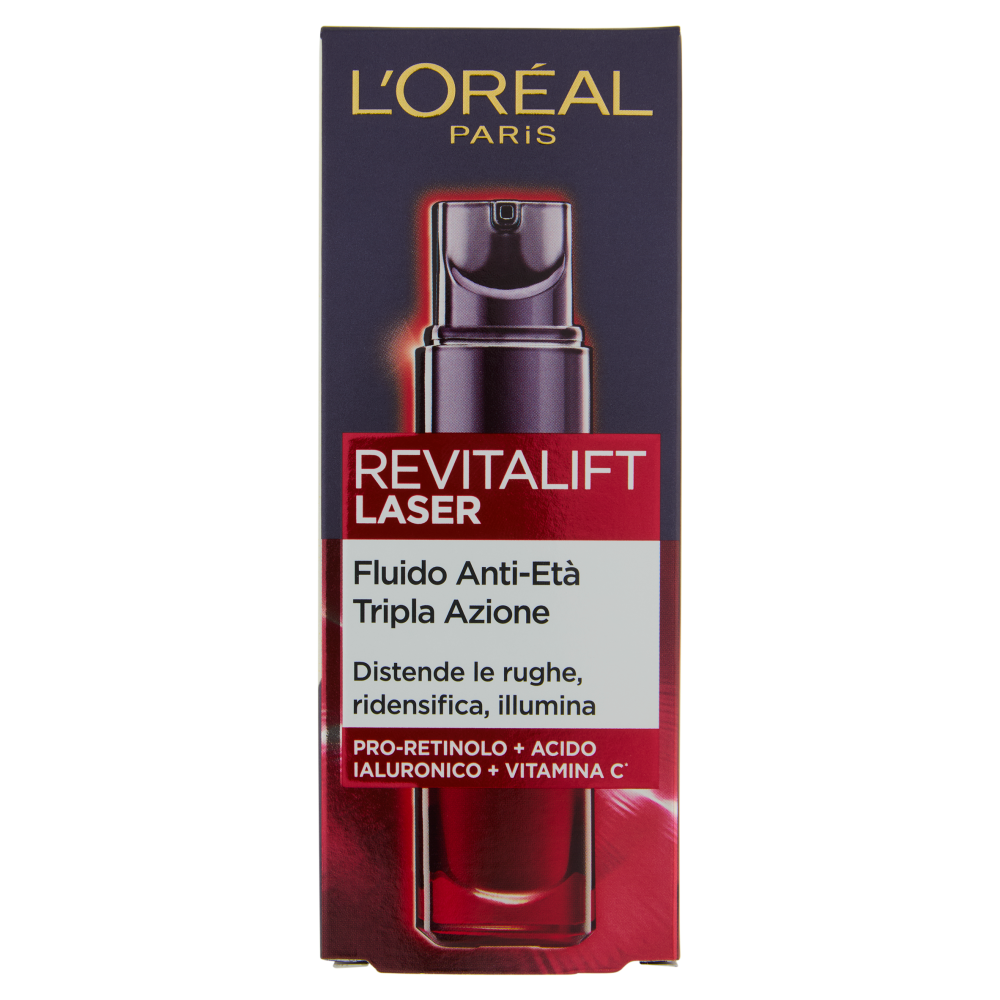 L'Oréal Paris Revitalift Laser Fluido Anti-Età Tripla Azione 30 ml