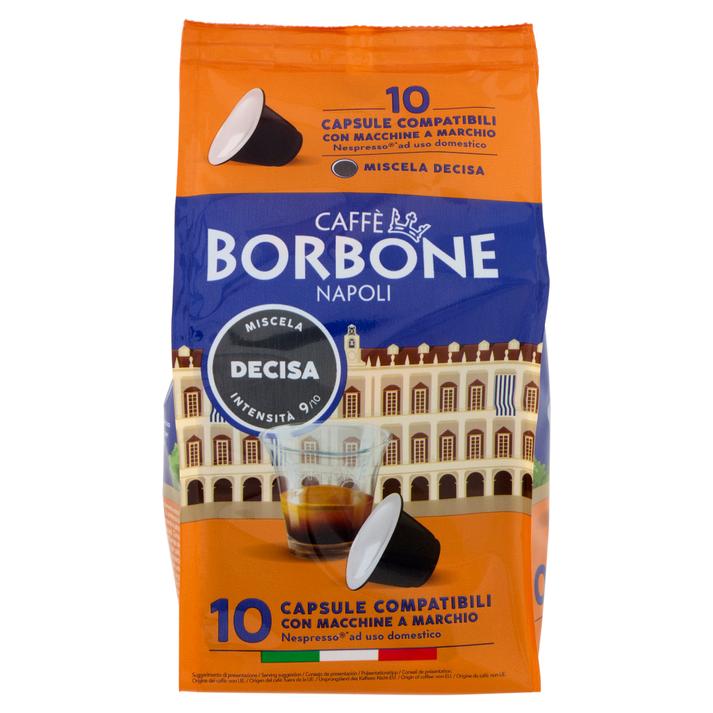 Caff&egrave; Borbone Miscela Decisa Capsule Compatibili Nespresso* ad uso domestico 10 x 5 g