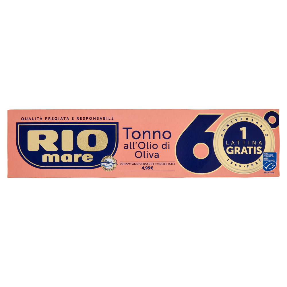 Rio mare Tonno all'Olio di Oliva 4 x 80 g