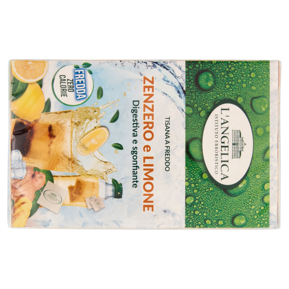 L'Angelica superfood Tisana a Freddo Zenzero e Limone 18 Filtri 31,5 g