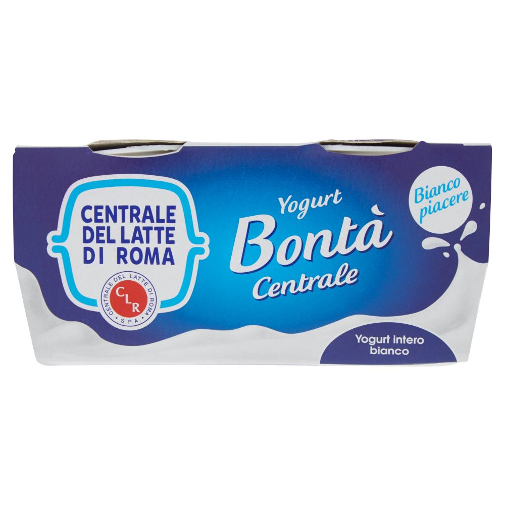 Centrale del Latte di Roma Bontà Centrale Yogurt intero bianco 2 x 125 g
