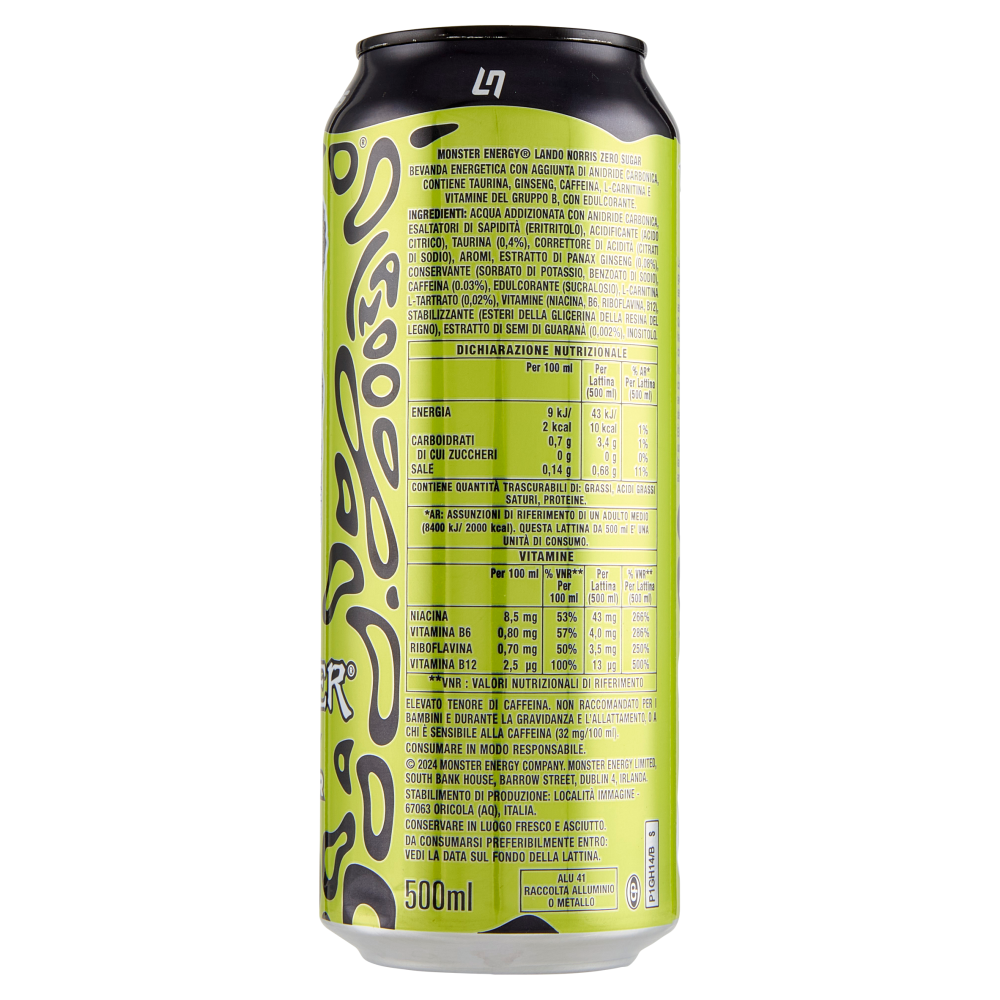 Monster Energy Zero Sugar Can 500 ml