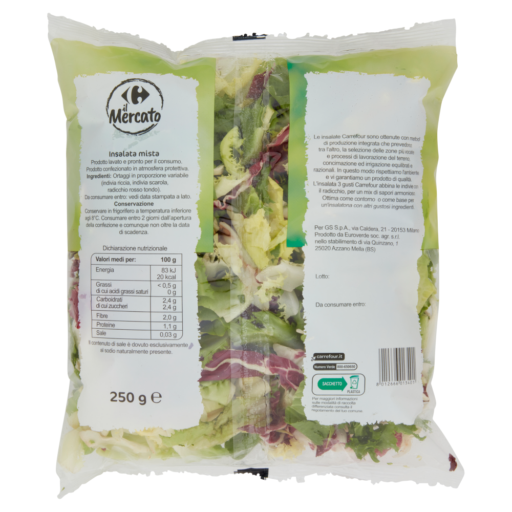 Carrefour il Mercato Insalata 3 Gusti 250 g