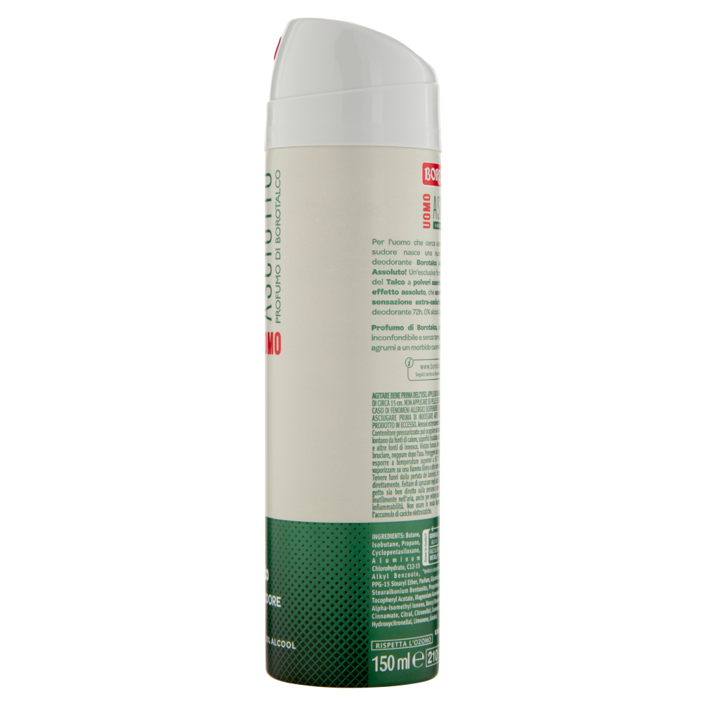 Borotalco Uomo Asciutto Profumo di Borotalco Deo Spray 150 ml