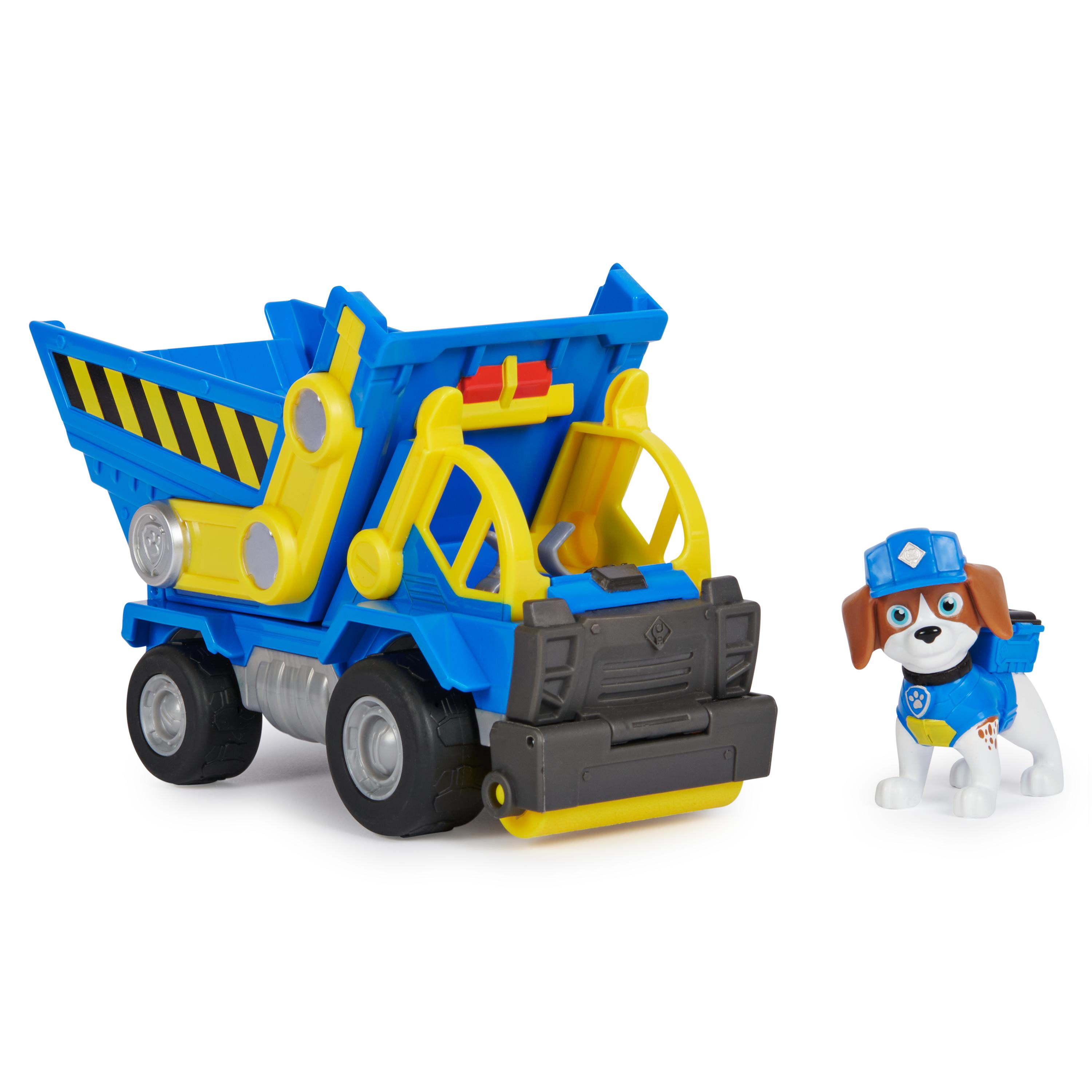 Rubble & Crew , camion giocattolo Charger's Crane Grabber con parti mobili e action figure da collezione, giocattoli per bambini dai 3 anni in su