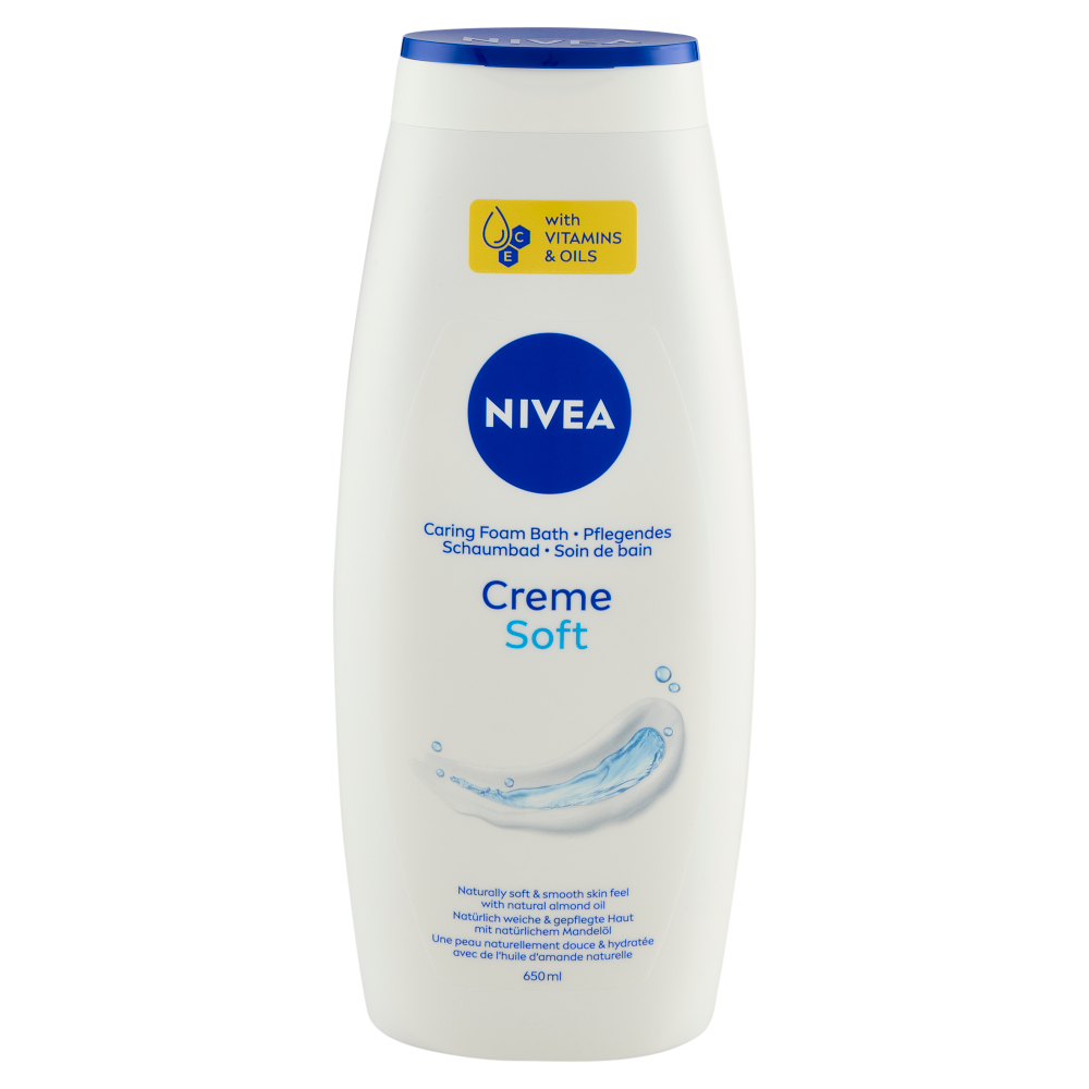 Nivea Creme Soft Caring Foam Bath 650 ml