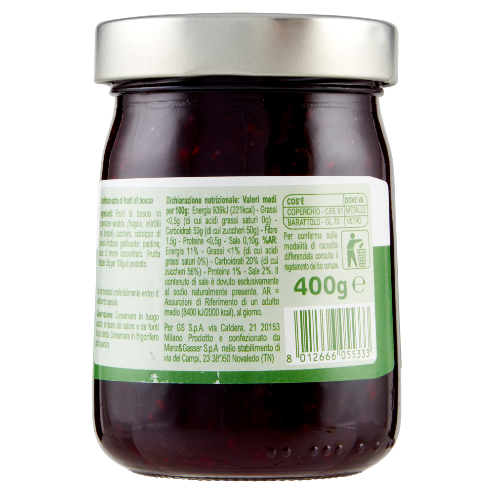 Carrefour Classic Confettura Extra di Frutti di Bosco 400 g