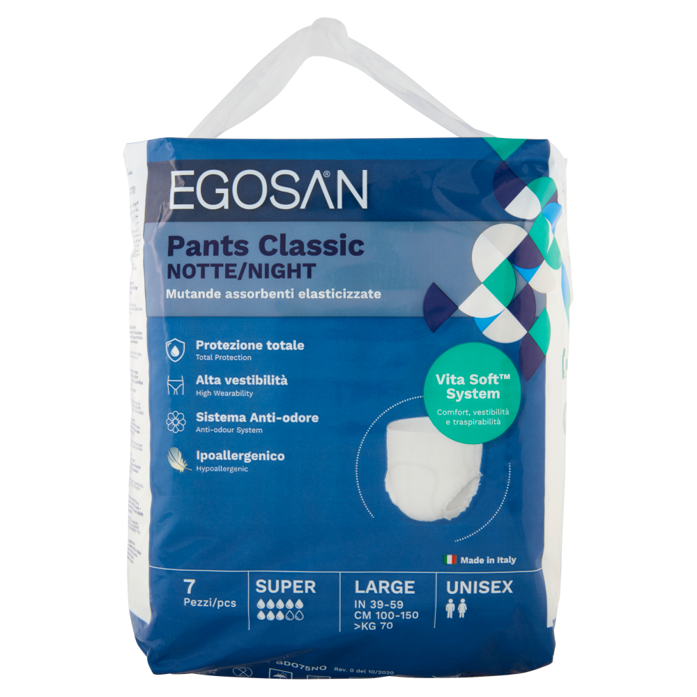 Egosan Pants Classic Notte Large Unisex 7 pz