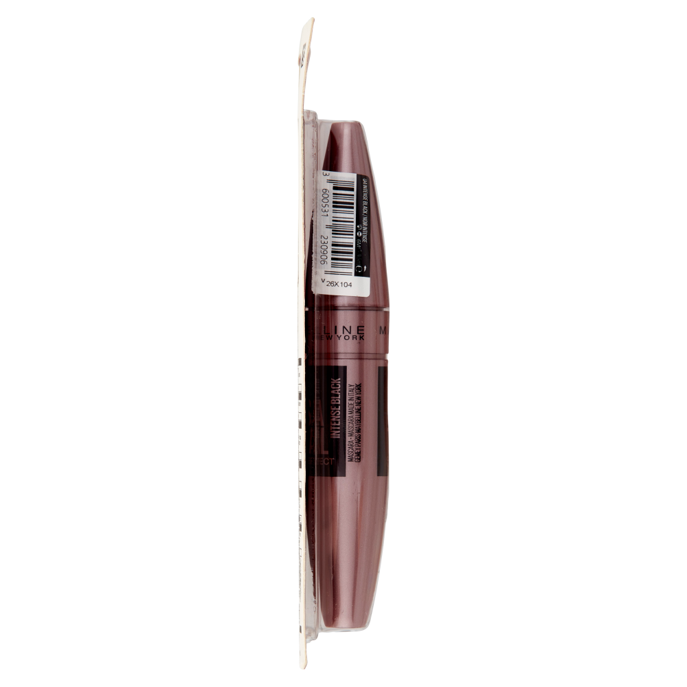 Maybelline New York Mascara Ciglia Sensazionali, Volumizzante, Intense Black, 9.5 ml
