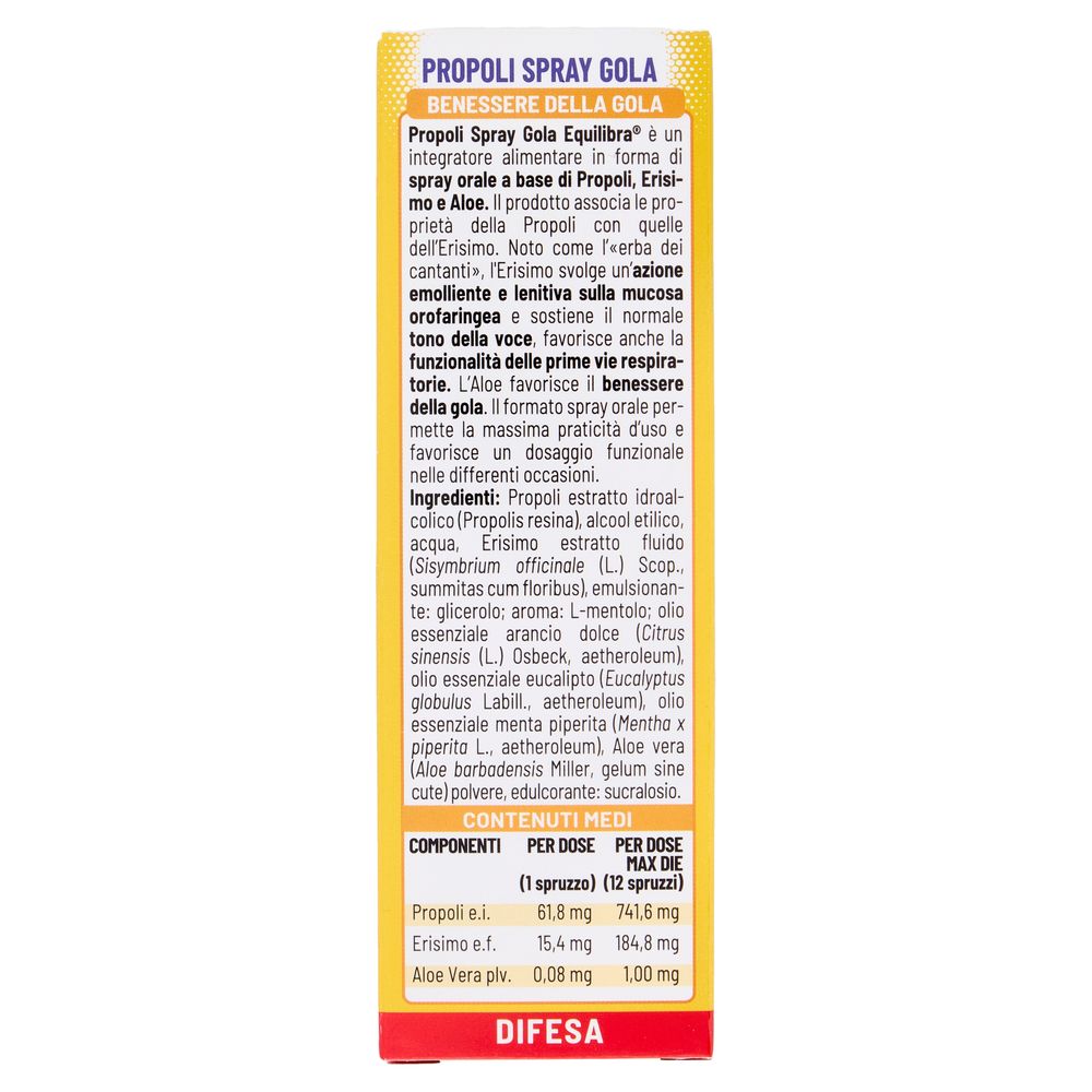 Equilibra Propoli Spray Benessere della Gola 20 ml