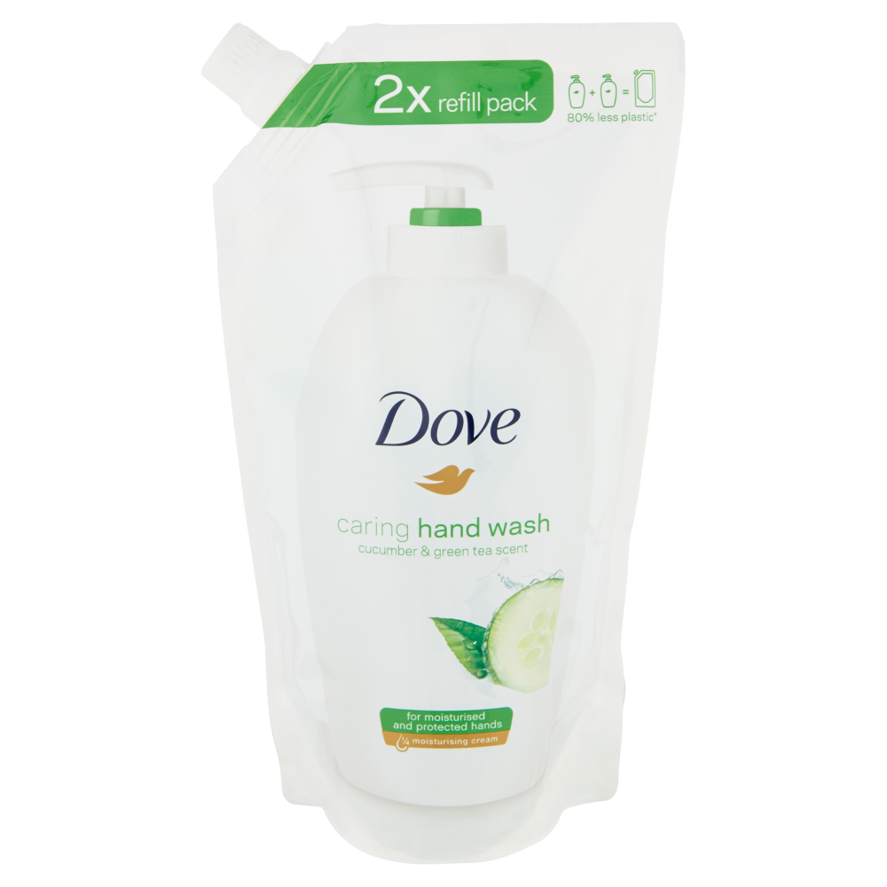 Dove caring hand wash cucumber & green tea scent Ricarica 500 ml