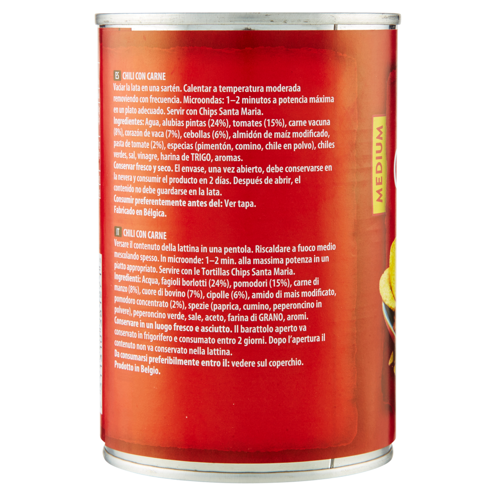 Santa Maria Mexican style Chili con Carne Medium 410 g