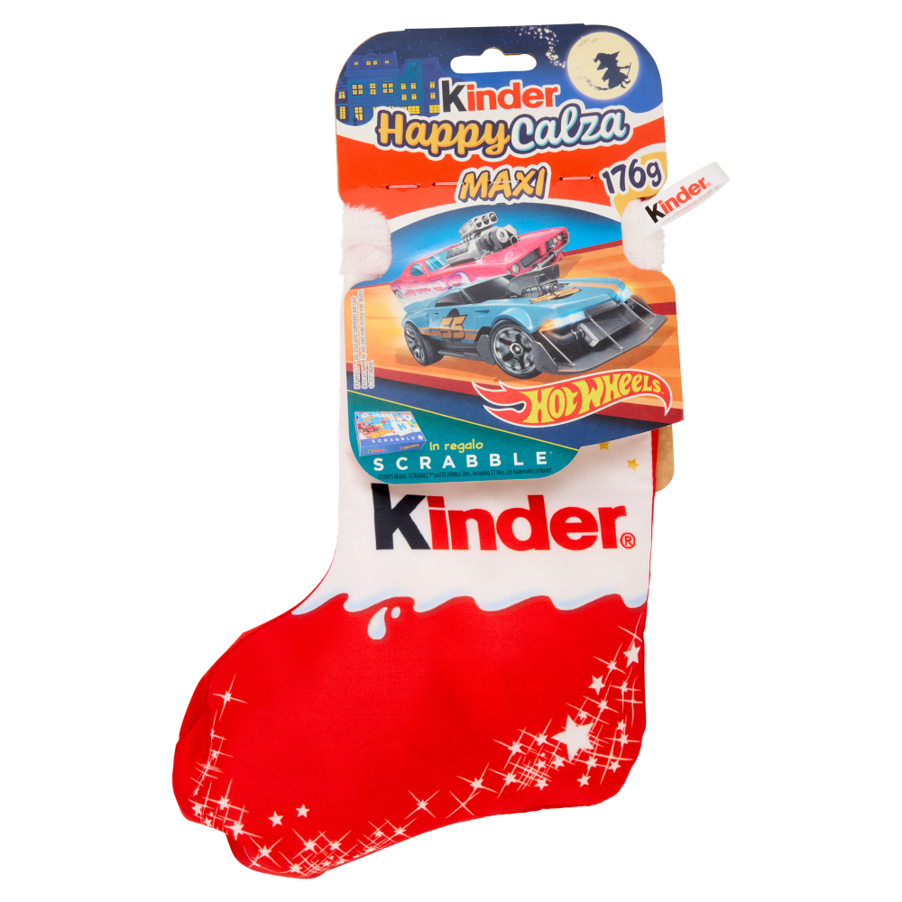 Kinder Happy Calza Maxi Hot Wheels 7 pezzi 176 g