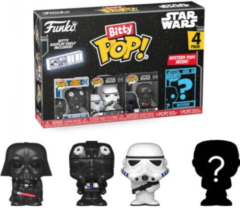 FUNKO POP! Bitty Star Wars - 4 Personaggi - 2,5cm