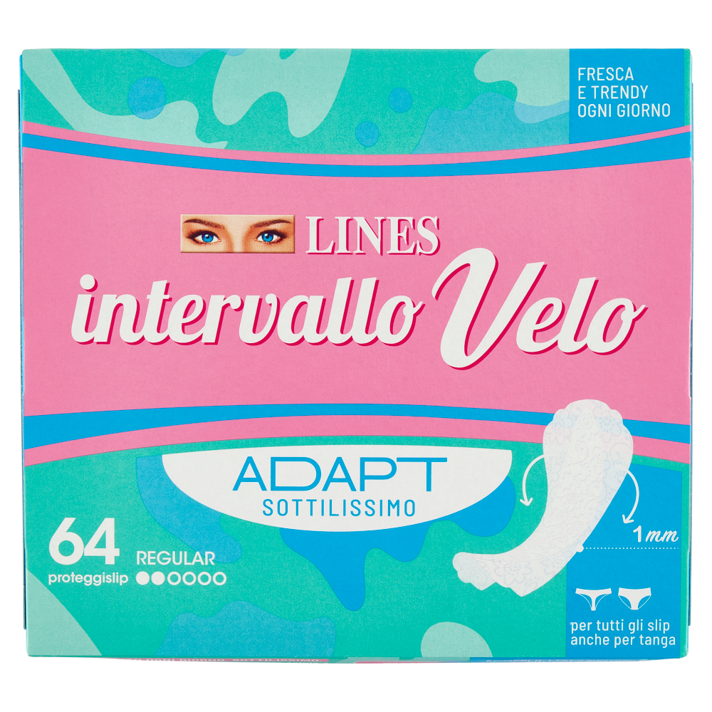 Lines intervallo Velo Adapt proteggislip Regular 64 pz