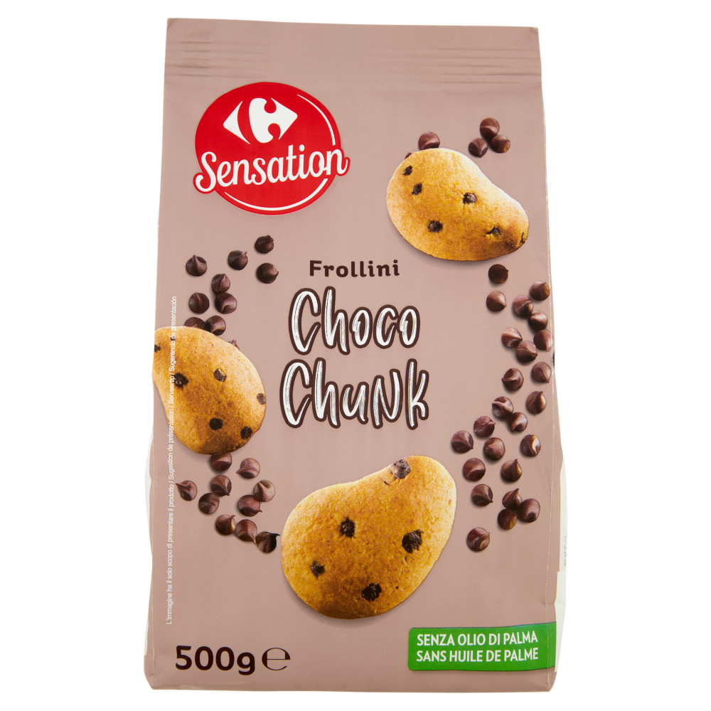 Carrefour Sensation Frollini Choco Chunk 500 g