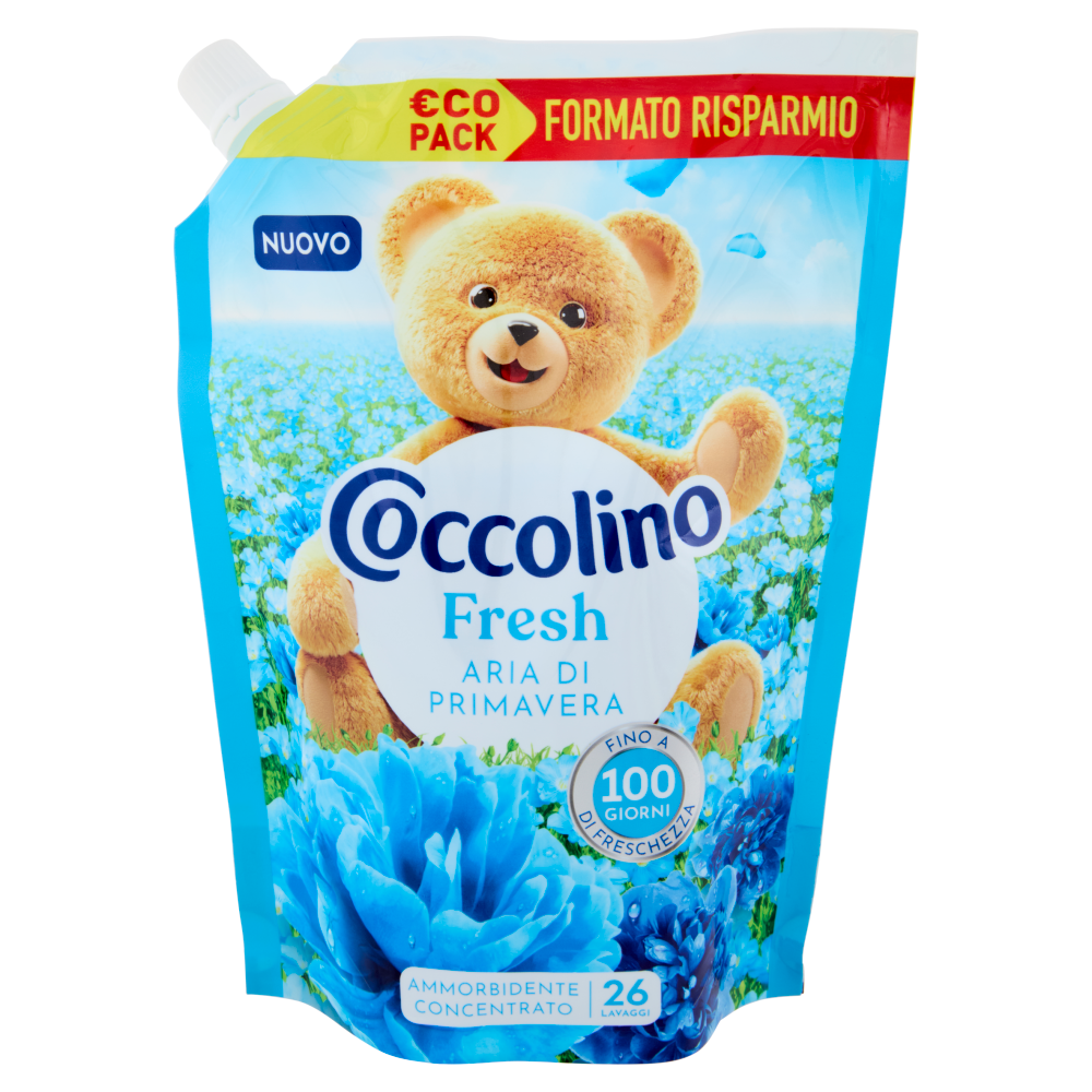 Coccolino Ammorbidente Concentrato Fresh Aria di Primavera 26 Lavaggi 600 ml