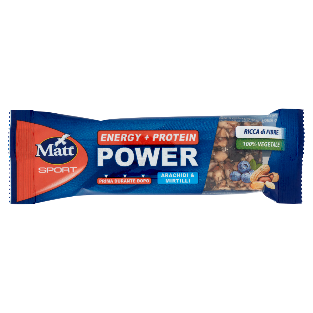 Matt Sport Energy + Protein Power Arachidi & Mirtilli 35 g