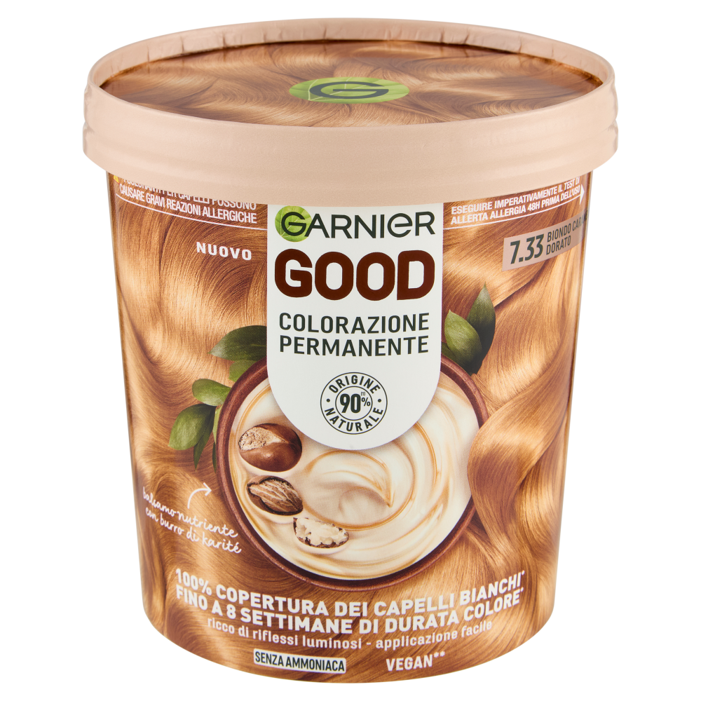 Garnier Good Colorazione Permanente 90% Origine Naturale 7.33 Biondo Caramello Dorato