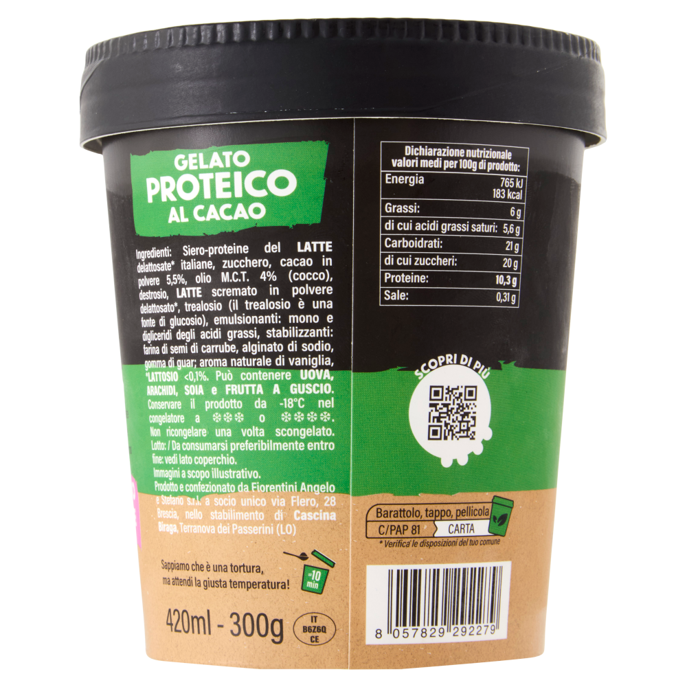 Cascina Biraga Gelato Proteico Cacao 300 g