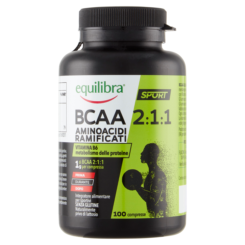 equilibra Sport BCAA 2:1:1 Aminoacidi Ramificati 100 compresse 105 g