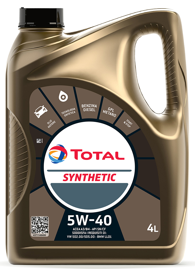 Total Lubrificante auto sintetico 5W40 lt 4 Multifuel