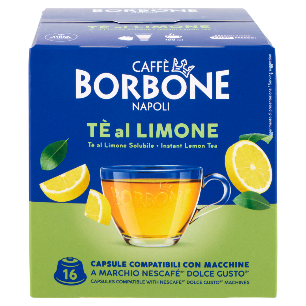 Caff&egrave; Borbone T&egrave; al Limone Capsule Compatibili Nescaf&egrave;* Dolce Gusto* 16 x 12 g