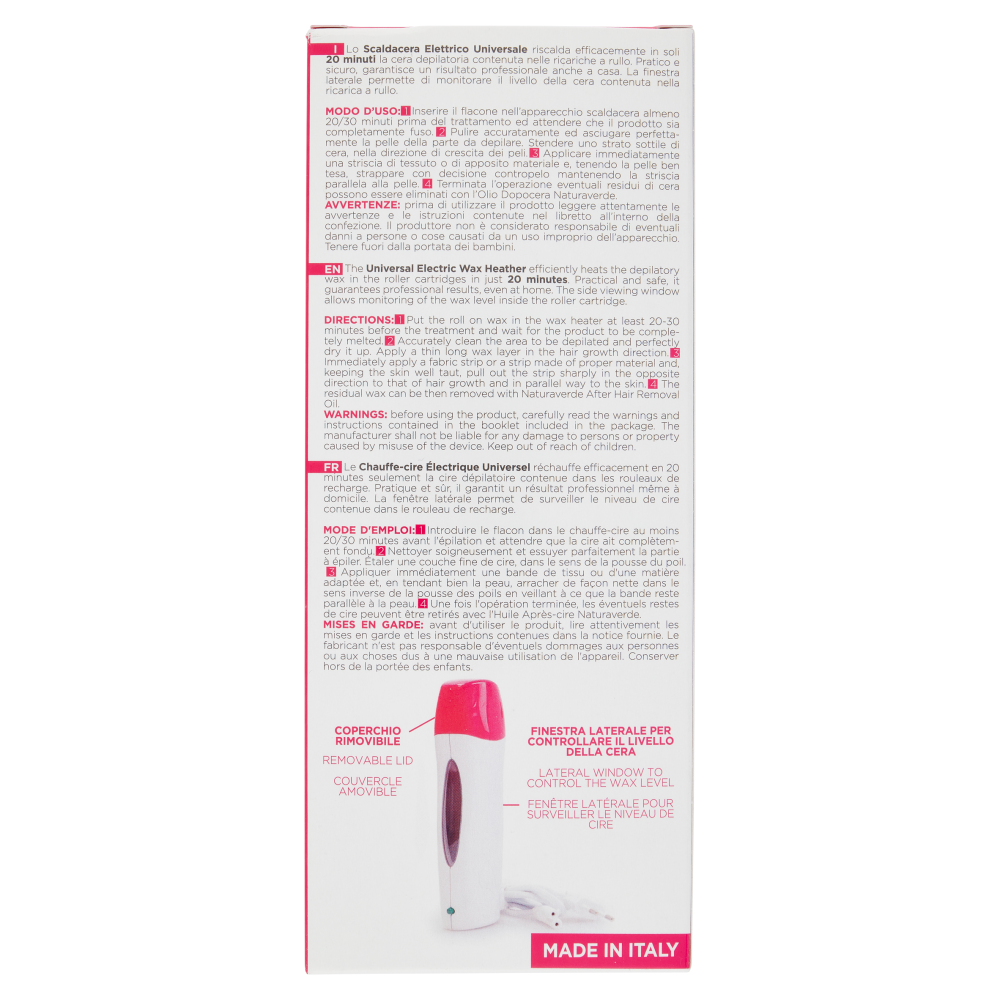 Naturaverde Pro Scaldacera Elettrico Universale per Ricariche a Rullo