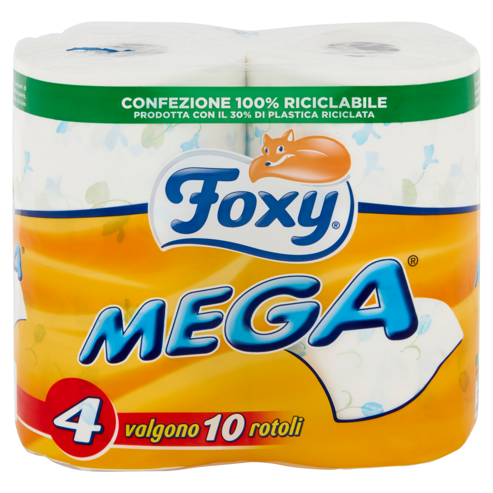 Foxy Mega Carta Igienica 2 Veli Decorata 4 Rotoloni Carrefour
