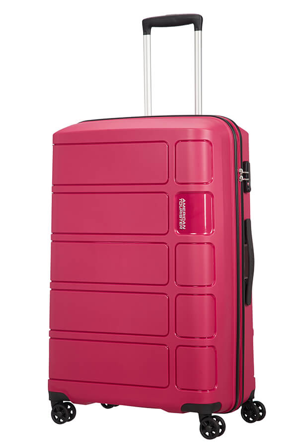 American Tourister Set 3 pezzi Trolley rigidi Summer Splash – Borgogna