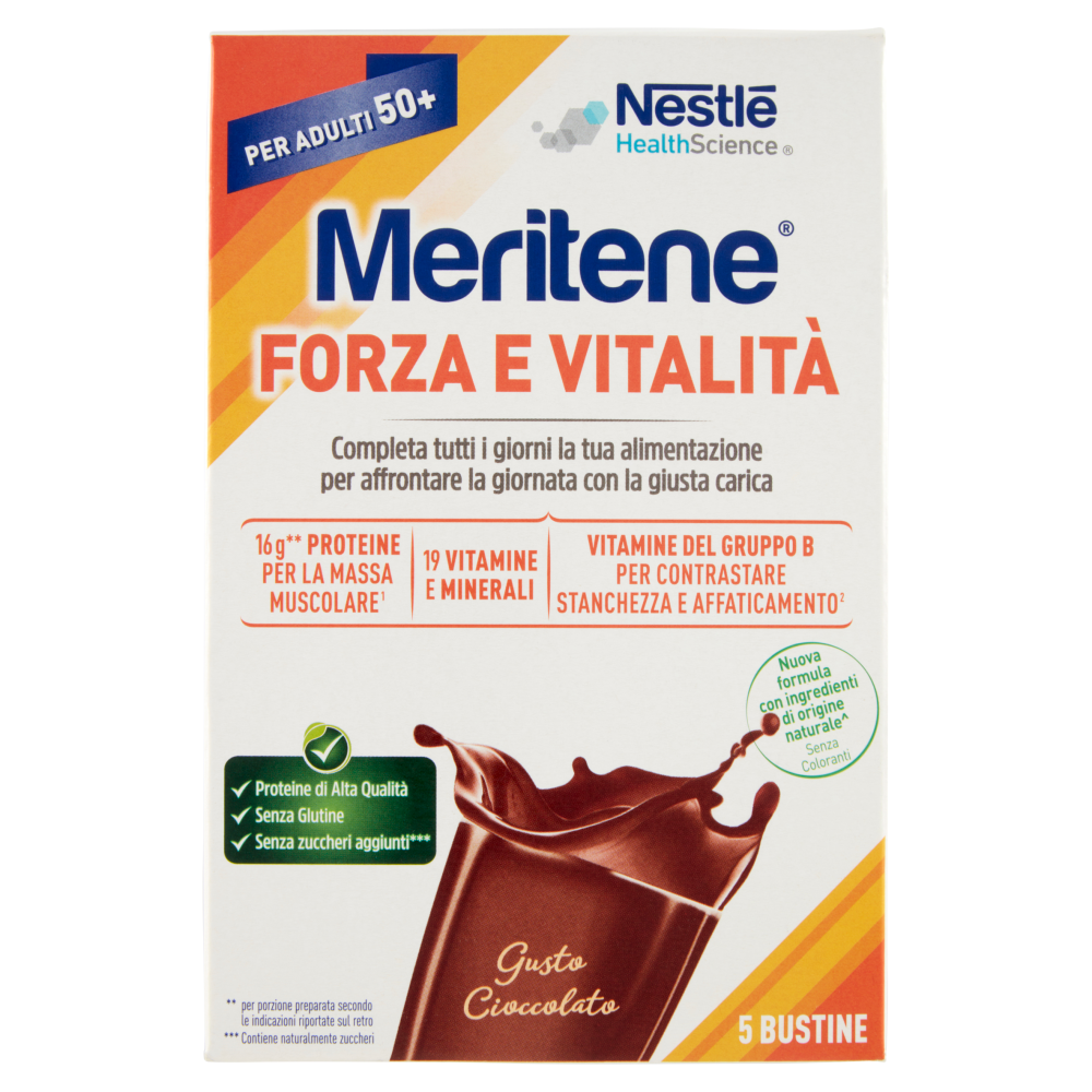 MERITENE Forza & Vitalità Cioccolato 5 x 30 g