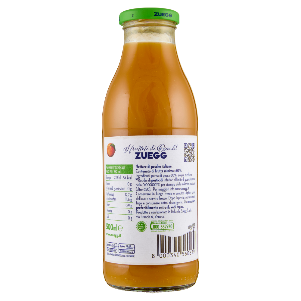 Zuegg I frutteti di Oswald Zuegg Zero Residui* Nettare Pesche Italiane 500 ml