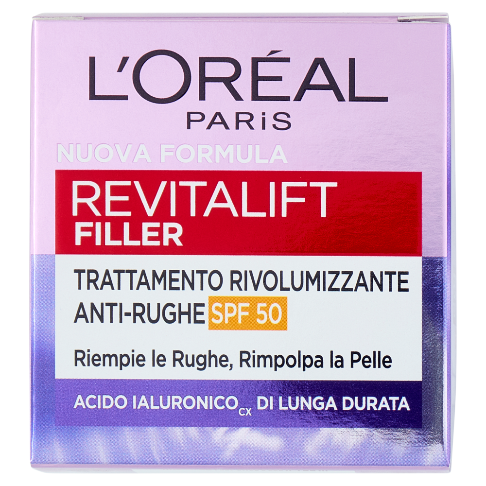 L'Oréal Paris Revitalift Filler Trattamento Rivolumizzante Anti-Rughe SPF 50 50 ml