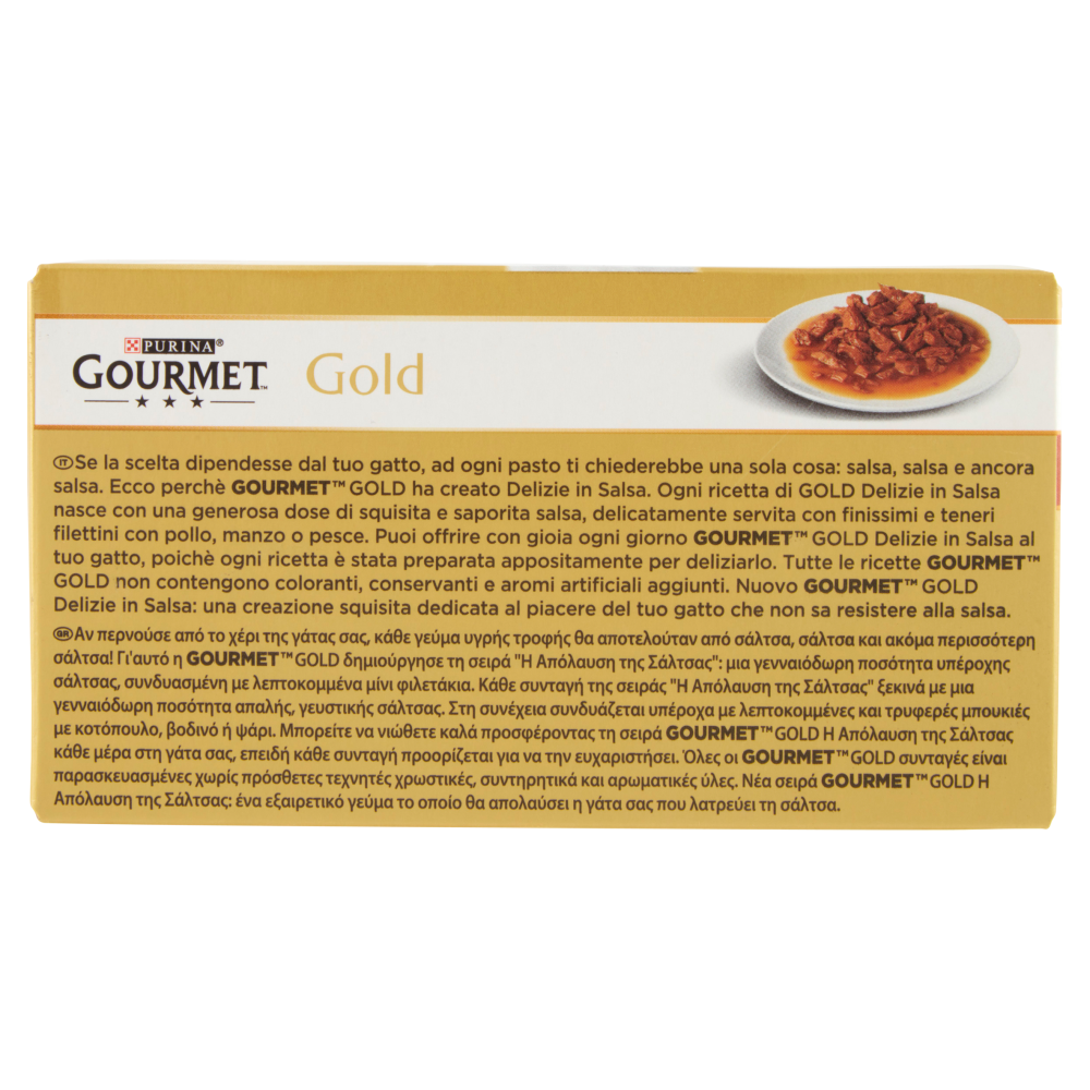 PURINA GOURMET Gold Delizie in Salsa Pollo / Manzo 4x85g