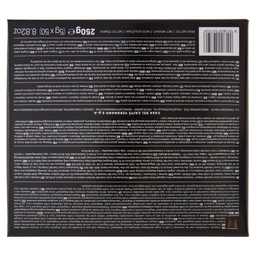 Caffè Vergnano 1882 Oro Capsule Compatibili Nespresso* 50 x 5 g