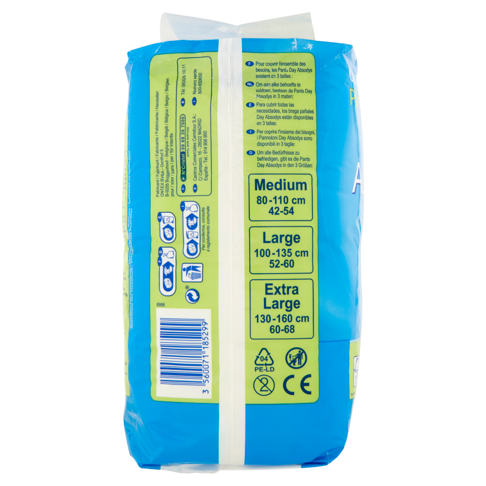 Carrefour Pants Day Absodys Medium 42-54 80-110 cm 8 pz